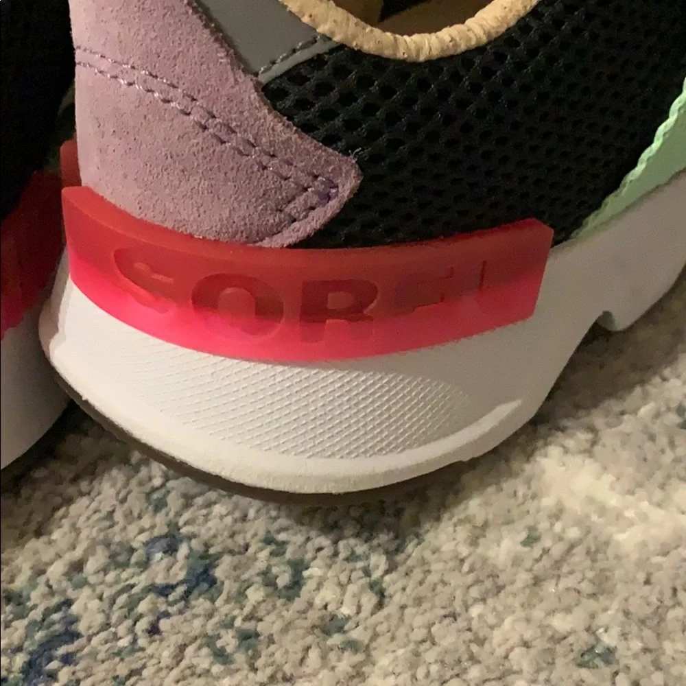 Sorel Women's Sneakers in Gray, Mint, and Purple - Picture 11 of 15